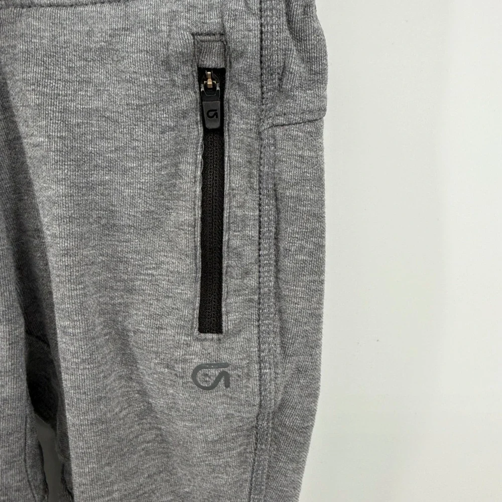 GapFit Boys‎ Grey Athletic Jogger Pants Zip Pockets Drawstring Size 5
